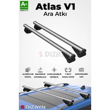 S-dizayn S-bar Atlas V1 Ara Atkı Tavan Taşıyıcı Barı Gri 165 Cm Universal A+ Kalite