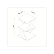 Yan Sehpa Arte Ahşap Siyah