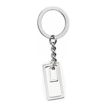 Modern Geometrik Tasarım Anahtarlık Zamak Metal Unisex Minimal Ve Soyut Aksesuar