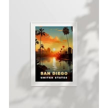 Çerçevesiz Poster San Diego Gün Batımı