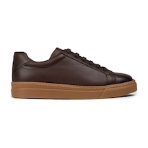 Deery Erkek Kahverengi Hakiki Deri Sneaker Ayakkabı - 02018mkhvc01 Kahverengi