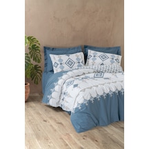 Cotton Box Bohem Çift Kişilik Nevresim Takımı Talora İndigo
