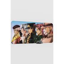 Jojo No Kimyou Na Bouken V1 - 90x40 Xxl Gaming Kauçuk Kaymaz Taban Mouse Pad Fare Altlığı