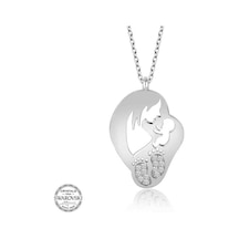 Swarovski Taşlı Gümüş Anne Bebek Kadın Kolye (551181411)