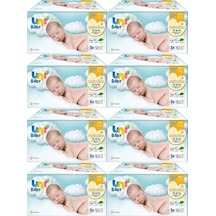 Uni Baby Islak Havlu Hassas Yeni Doğan 40 Yaprak 24'lü Pk 960 Yaprak Narin Ciltler İçin 8pk 3 24'lü Set