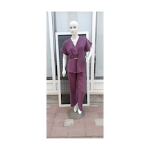 Çınar Boutique Broş Detaylı Takım Lila Lila