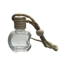 8ml Şeffaf Cam Oto Koku Şişesi, 12 Adet, Elma Şişe, Koku Şişesi, Hediyelik Şişe, Esans Şişesi, Cam Şişe Şeffaf