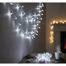 Bay Damla Uçlu Beyaz Işık Şeffaf Kablo 10m 100 Led Najmaddin Standart
