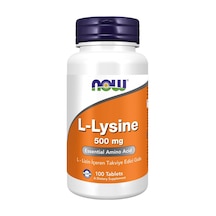 Now L-lysine 500 Mg / L-lizin İçeren Takviye Edici Gıda 100 Tablet