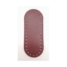 Angel Çanta Aksesuar Suni Deri Bordo 20X8 cm Oval Çanta Tabanı
