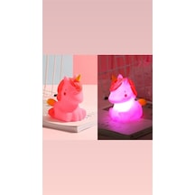 Sevimli Unicorn Gece Lambası Çok Renkli