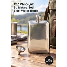 10 Adet Matara Seti 12,5 Cm Ölçülü Su Matara Seti, Şişe, Water Bottle 1