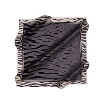 Aker Koyu Gri 100x100 İpek Krep Saten Eşarp Koyu Gri Koyu Gri