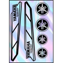 Motosiklet Yamaha Uyumlu Hologram Çoklu Sticker 02