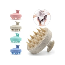 Haki Silikon Şampuan Fırça Kafası Saç Derisi Masaj Tarak Saç Yıkama Tarak Vücut Masaj Fırçası Banyo Duş Fırçası Salon Kuaförlük Aracı