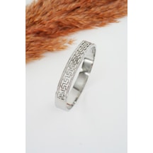 Kadın 316 L Paslanmaz Çelik Anti Alerjenik Bileklik - Gümüş