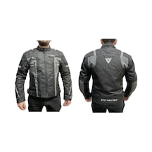 Venom Air Racing 4 Mevsim Motosiklet Montu Gri - Siyah