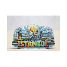 Ahşap İstanbul Temalı Magnet Çok Renkli 45591384