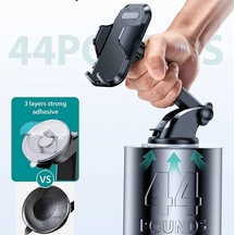 Htt-53 Otomatik Klipsli Araba Telefon Tutucu Ayarlanabilir Cam Ve Torpido Için Yüksek Kalite Tutucu 2 Mixed