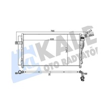 Klima - 847 - Kondenseri Accent Era 06 - Dpmıx-hb - Al/al 634x348x16