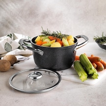 Micro Mini 14 Cm Yanmaz Yapışmaz Derin Tencere-antrasit 12v