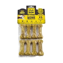 Deri Natural Press Kemik Köpek Ödülü 7 Cm 8'li