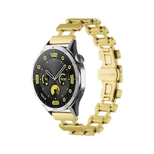 Huawei Gt2 46mm Uyumlu Frm Krd-96 22mm Metal Kordon-gold