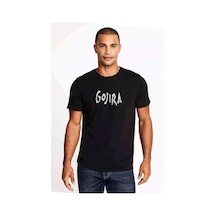 Gojira Logo Baskılı Siyah Erkek Tshirt