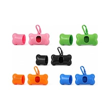Tr Köpek Dışkı Poşeti Taşıma Çantası + 1 Rulo Poşet Tasmaya Takılabilir Poşetlik Dispenser, Gezdirme Ve