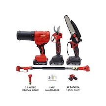 Dawreek BT0241 Dörtlü Budama Seti MW Teleskopik 2.5M + Ağaç Budama + Bağ Makası + Turbo Fan