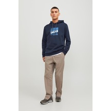 Jack&jones Jcologan Sweat Hood Aw23 Lacivert 001