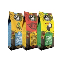 Oze Latin Amerika Filtre Kahve Seti Guatemala Colombian Brazil 3 x 250 G Makine Kağıt Filtre - Metal Filtre