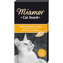 Miamor Cream Multi Vitamin Ek Besin ve Kedi Ödülü 6 x 15 G