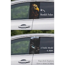 Estetik Çizgi Kapı Direk Folyo Sticker Etiket