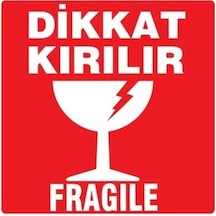 Zebra Dikkat Kırılır Etiketi 100 100 500 Lü Adet