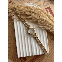 Rub070 25 Mm Rubsey Retro Minimal Hasır Kordon Vintage Kadın Kol Saati Siyah