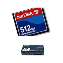 Sandisk Compact Flash 512 MB Hafıza Kartı - USB 2.0 CF Kart Okuyucu