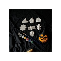 Halloween Cadılar Bayramı Taş Boyama Kabak Objeler