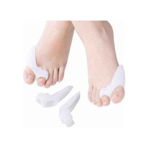 Makaralı 2 Parmağa Geçen Ayak Bunyon Koruyucu Beyaz 1 Çift - 239868866