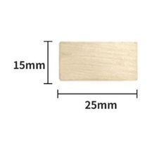 Ayrex Mühürcüm Mühür Mumu Damga 15 Mm Dikdörtgen Boş Pirinç Kafa + Ahşap Sap R5799x15