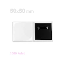 Kare Rozet - 1000 Adet 50x50mm Uv Baskıya Uygun
