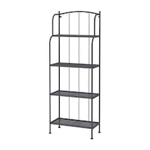 Açık Raf Ünitesi Banyo Rafı 61x160 Cm MeridyenDukkan Çelik-Koyu Gri Diğer