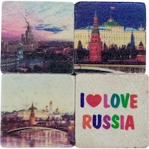 Rusya Temalı Dörtlü Taş Magnet