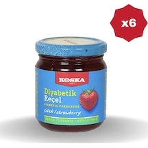 Diyabetik Çilek Reçeli 240 Gr - 6 Adet
