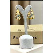Renkli Gold Küpe 14k Altın