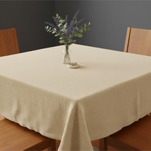 Doğal Ham Bez 4 Kişilik Mutfak Masası Örtüsü 120x150 Cm Yıkanabilir Dayanıklı Minimal Tasarım Bej