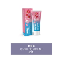 Tto X Çilek Aromalı Çocuk Diş Macunu 50 ML