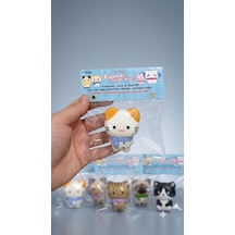 Moj Moj Squish Sevimli Kediler Sukuşi Pullu Yumuşak Stres Atıcı Oyuncak - 1 Adet