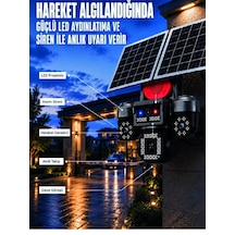 4 Kameralı 4g Sım Kart Destekli Güneş Enerjili Akıllı Güvenlik Kamerası 03126200