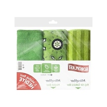 Mikrofiber Temizlik Bezi, 3'lü Ekonomik Paket, Hızlı Kuruyan Açık Bej